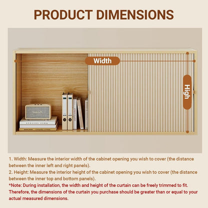 Magnetic Blackout Accordion Door Curtain for Kitchen & Closet