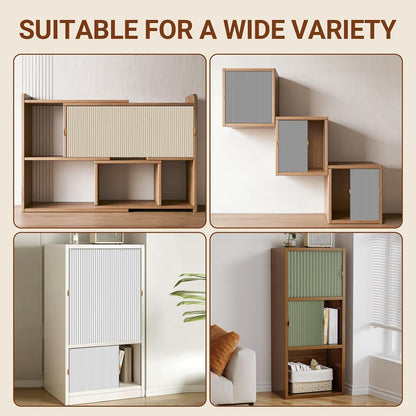 Magnetic Blackout Accordion Door Curtain for Kitchen & Closet