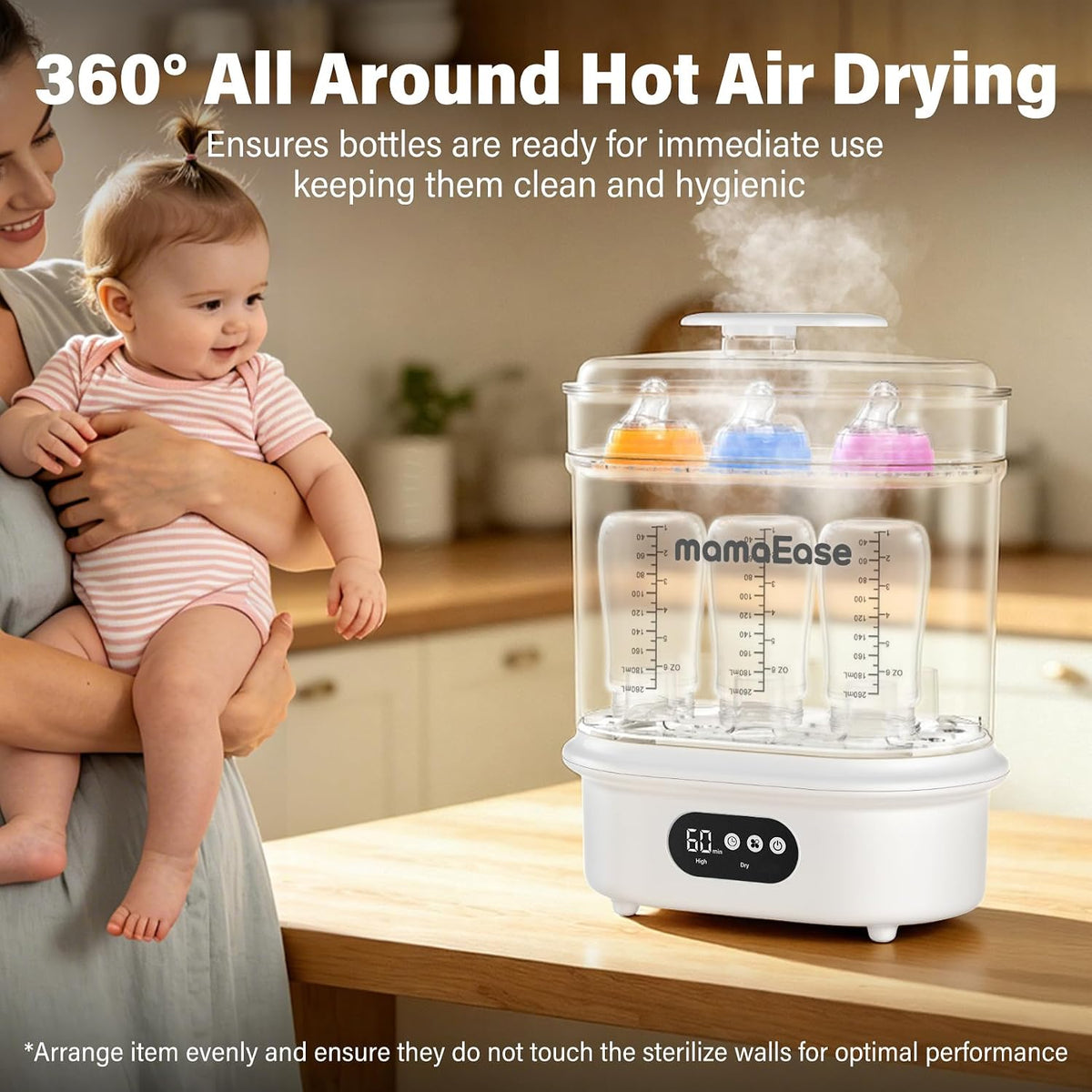 4-in-1 Electric Bottle Sanitizer & Dryer | Fast Sterilization