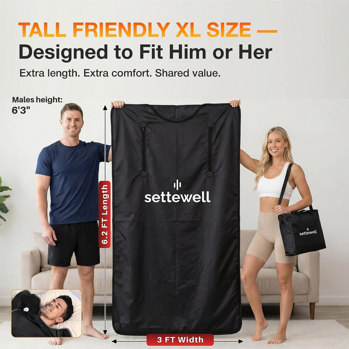 At-Home Sauna Blanket for Detox & Deep Relaxation