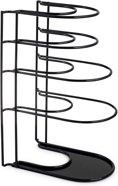 5-Tier Cast Iron Pan Organizer Rack – Extra Large & Adjustable