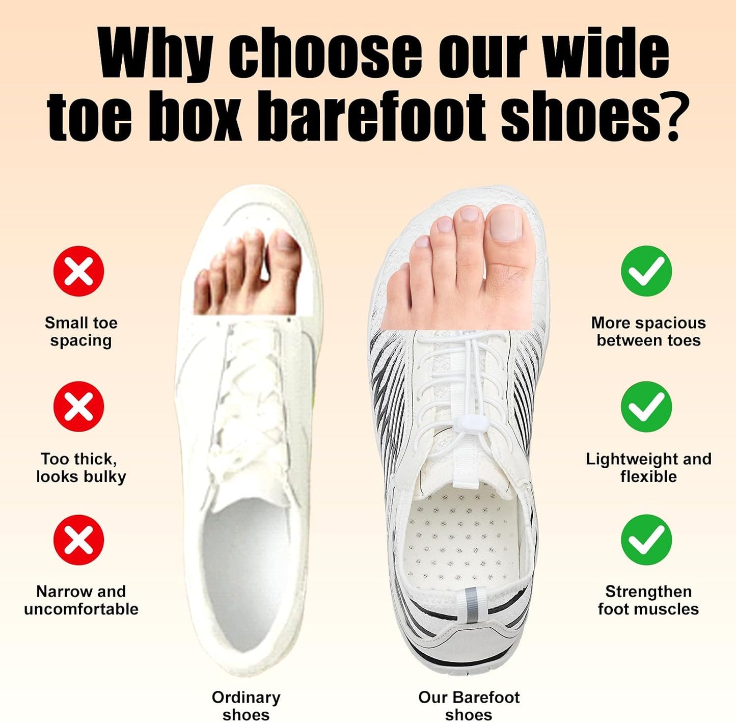 Barefoot Wide Toe Box Water Shoes – Flexible & Lightweight