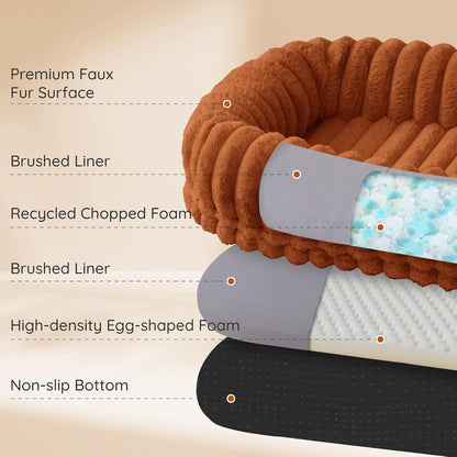 Human Dog Bed - Orthopedic Foam Nap Bed with Washable Cover