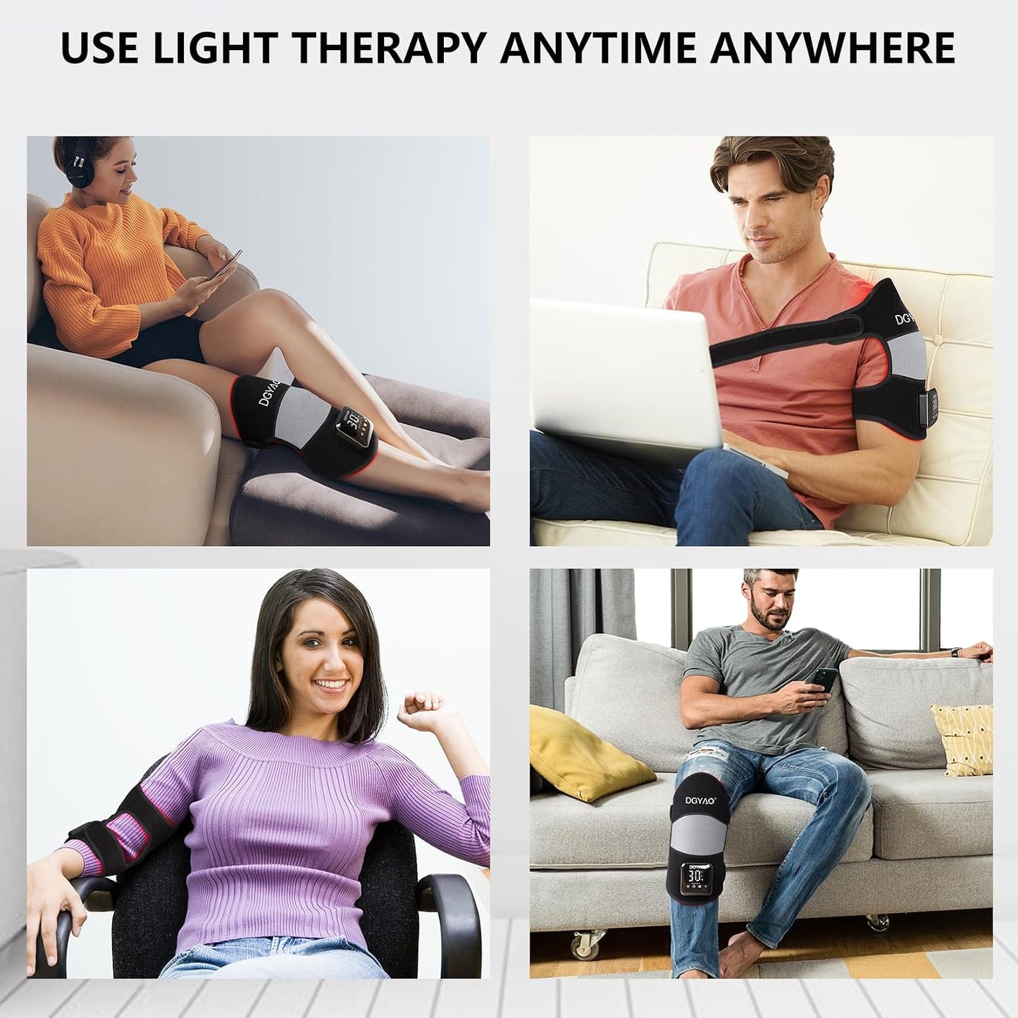 Cordless Red Light Therapy Wrap - Portable Infrared Device
