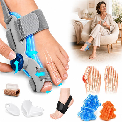 All-in-One Bunion Corrector Kit with Toe Separator & Gel Pad