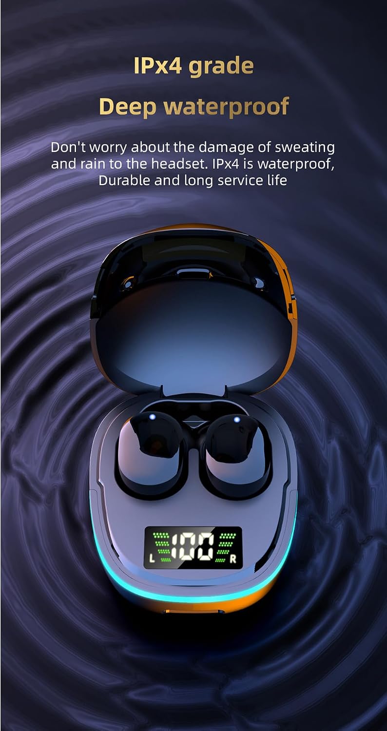 Wireless Bluetooth 5.4 Earbuds with 40H Playtime & Touch Control
