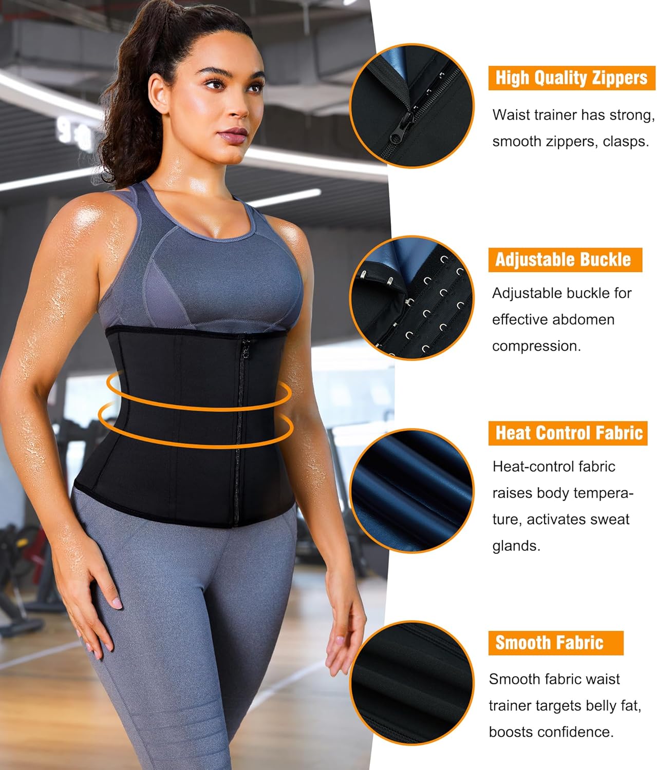 Premium Zipper Waist Trainer - Invisible Shapewear Corset