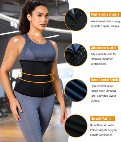 Premium Zipper Waist Trainer - Invisible Shapewear Corset