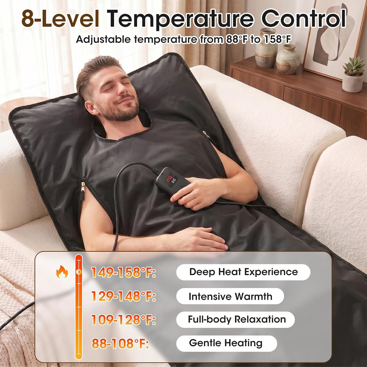 Portable Sauna Blanket for Home Detox & Relaxation