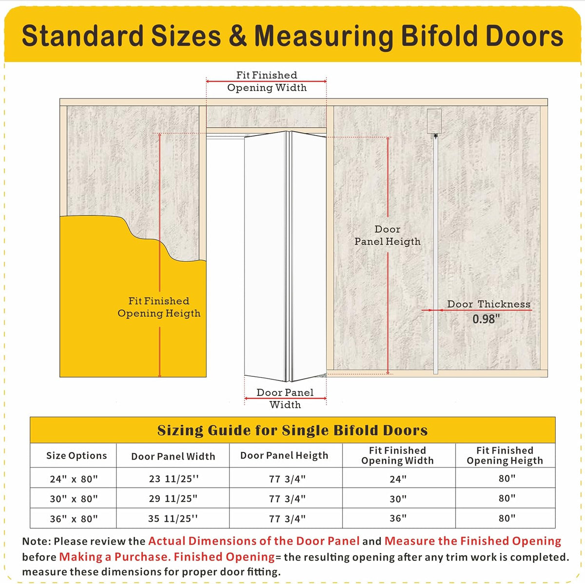 Mirror Bifold Closet Doors - Full Length 1-Lite Design