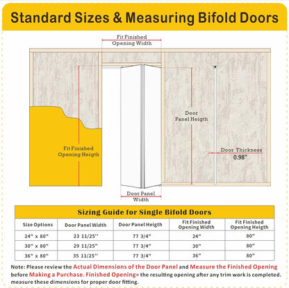 Mirror Bifold Closet Doors - Full Length 1-Lite Design