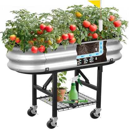 Self-Watering Raised Garden Bed with Legs & Wheels