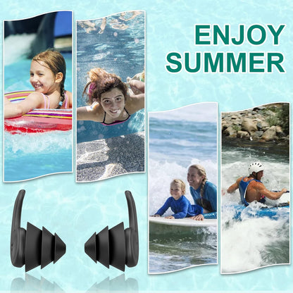 Premium Waterproof Silicone Ear Plugs for Swimming & Water Sports
