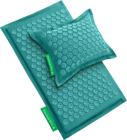 Acupressure Mat & Pillow Set - European Handcrafted Therapy