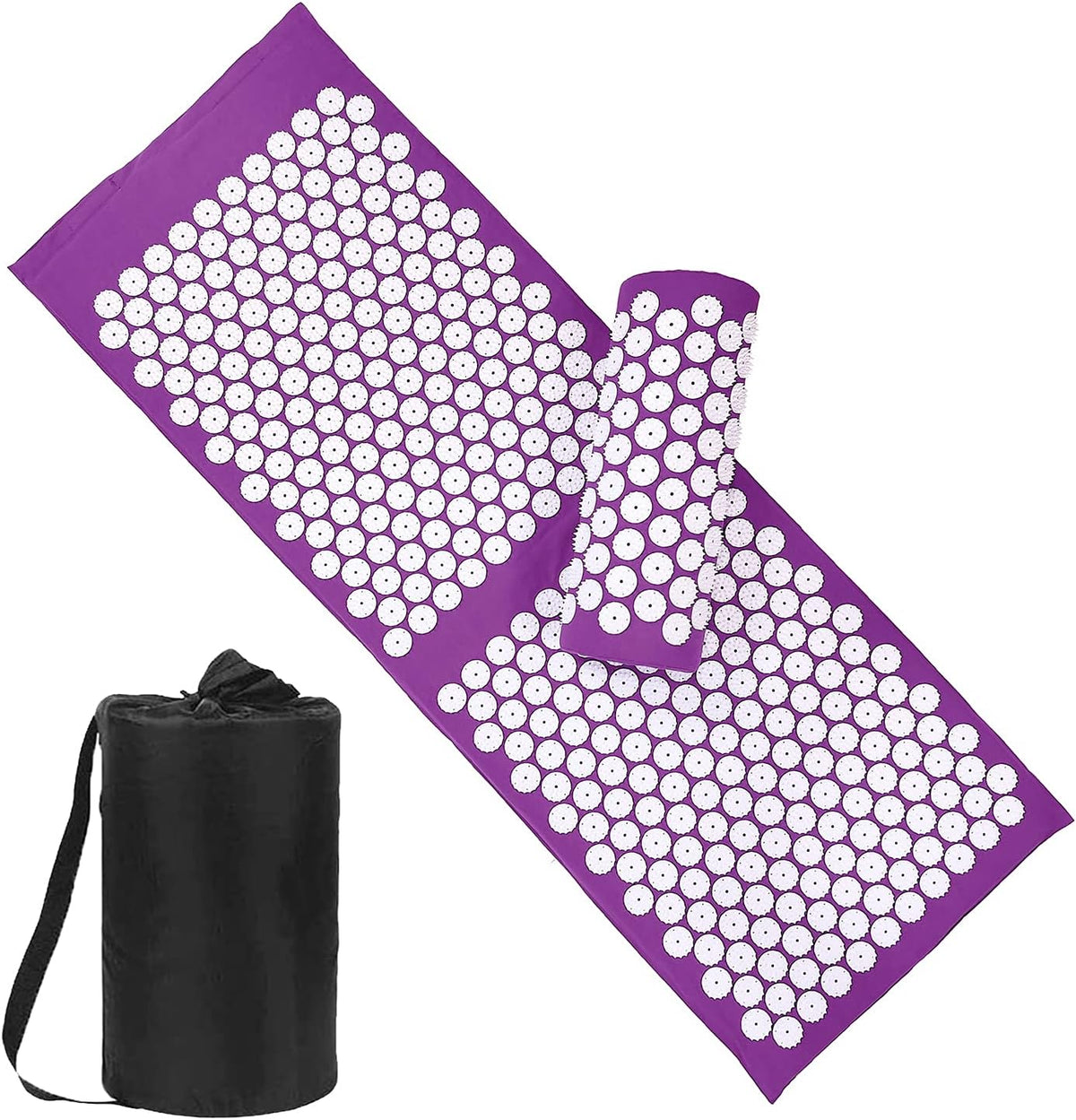 Acupressure Mat & Pillow Set with Carry Bag