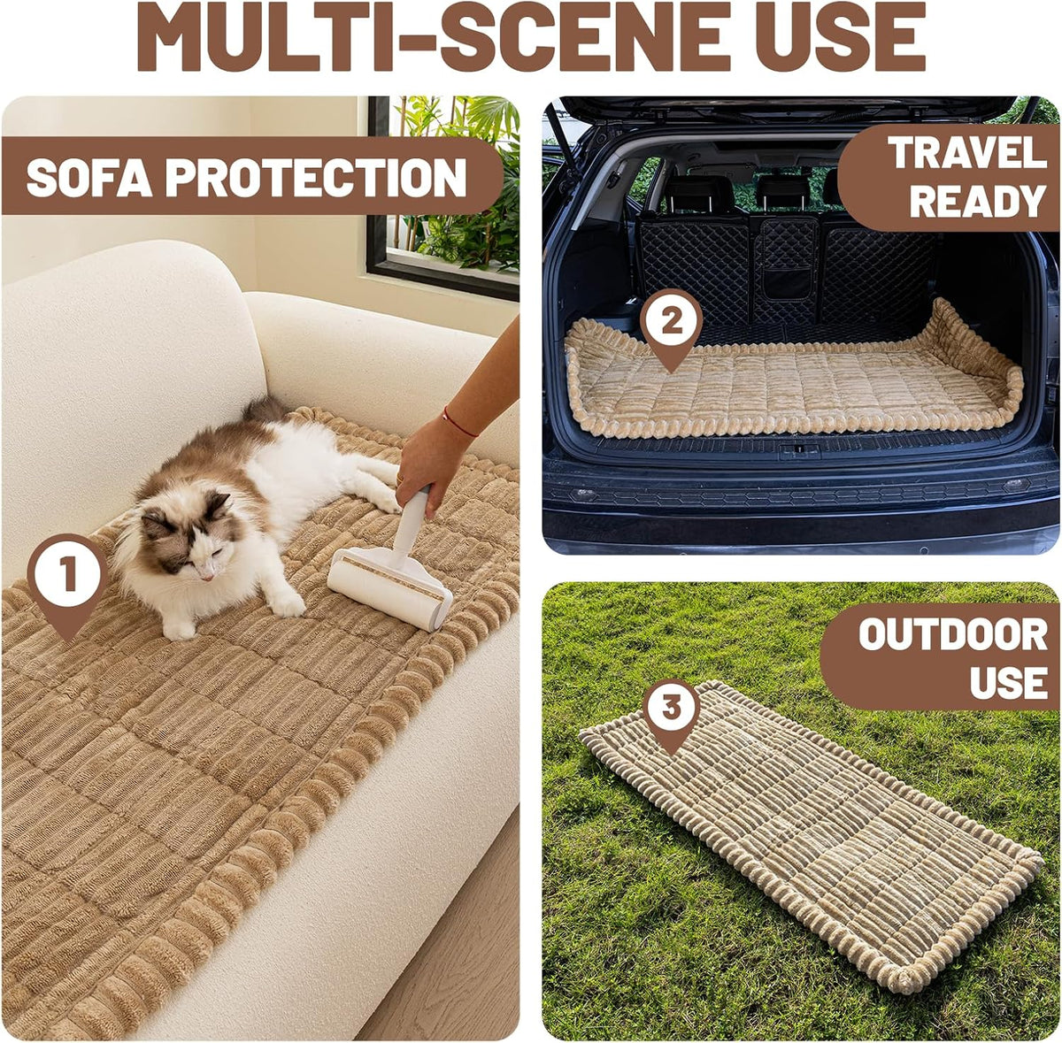 Waterproof Dog Car Seat Cover for Back Seat Protection