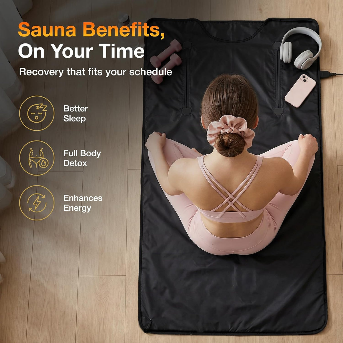 At-Home Sauna Blanket for Detox & Deep Relaxation
