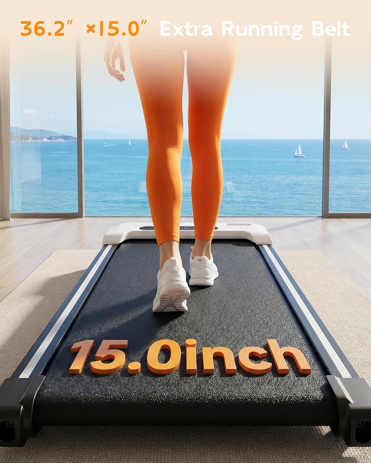 Walking Pad Treadmill with Incline - Portable Under Desk