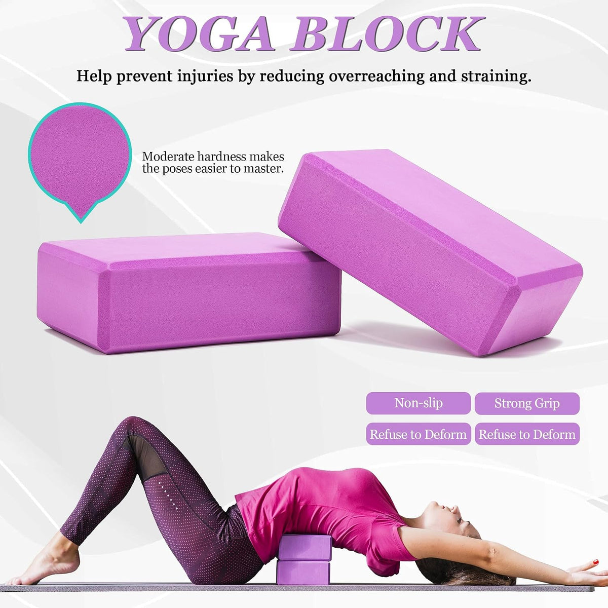 Complete Yoga Wheel Set with Blocks, Strap & Massage Ball