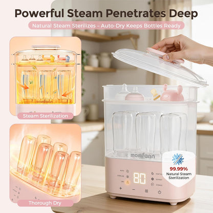 Baby Bottle Sterilizer and Dryer with UV Technology