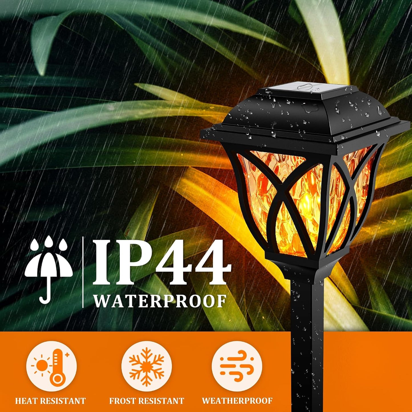 Solar Garden Lights Outdoor Waterproof LED Path Lighting