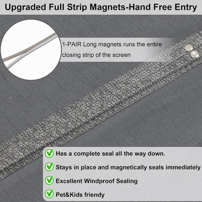 Magnetic Thermal Insulated Door Curtain - Energy Saving