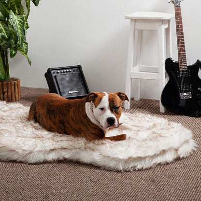 Memory Foam Dog Bed with Faux Fur Cover - Premium Orthopedic