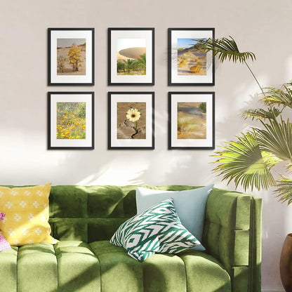Premium Picture Frame 11x14 - Gallery Mat & Wall Mount