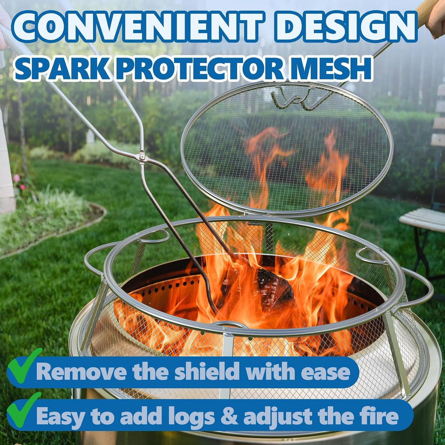 Spark Screen for Solo Stove Bonfire & Ranger Fire Pit Shield