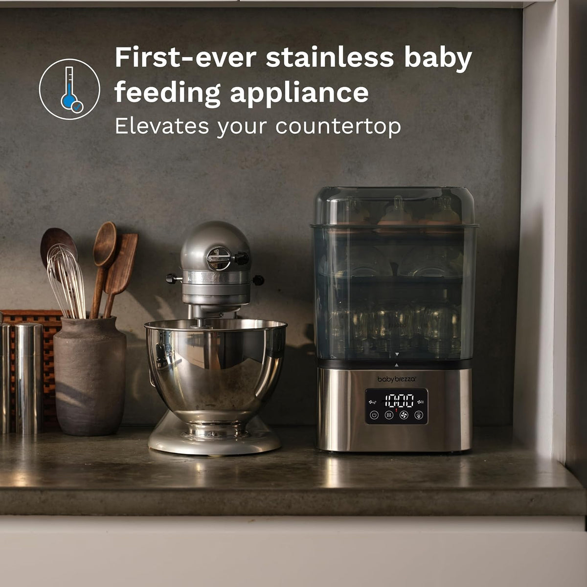 10-Minute Bottle Sterilizer & Dryer - Fits 8 Bottles