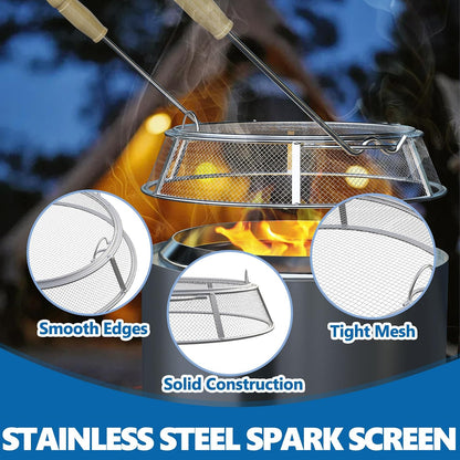 Spark Screen for Solo Stove Bonfire & Ranger Fire Pit Shield