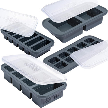 Premium Silicone Freezer Mold Gift Set - Meal Prep System
