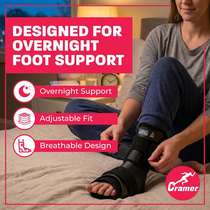 Dorsal Night Splint - Adjustable Arch Alignment Sleep Brace
