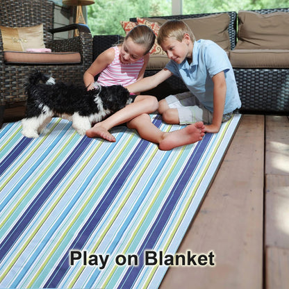 Extra Large Sandproof Waterproof Beach & Picnic Blanket - Foldable Outdoor Mat