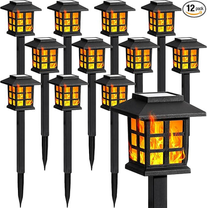 Solar Pathway Lights Outdoor Waterproof LED Garden Decor
