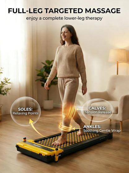 Dual-Sided Incline Massage Walking Pad with 5% Manual Incline