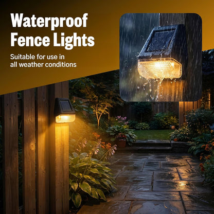 Magnetic Solar Lights for Raised Garden Beds - 6 Pack