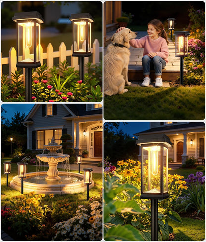 Solar Pathway Lights – 15-Hour Glow, IP65 Waterproof Outdoor