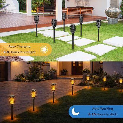 Solar Pathway Lights Outdoor - 8 or 12 Pack LED Torches