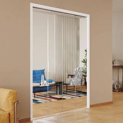 Mirror Bifold Closet Doors - Full Length 1-Lite Design