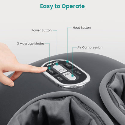 Shiatsu Foot Massager with Heat & Air Compression
