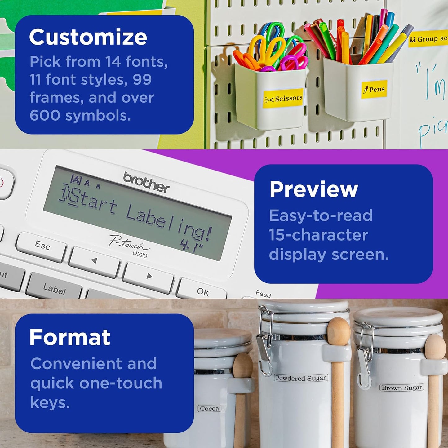 Home & Office Label Maker | Brother TZe Tape Compatible