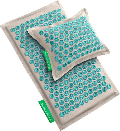 Acupressure Mat & Pillow Set - European Handcrafted Therapy