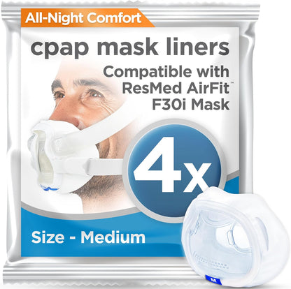 AirFit F30i CPAP Mask Liners - Reusable Comfort Pack of 4