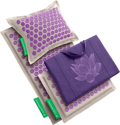 Premium Acupressure Mat Set with Pillow & Bag - European Made