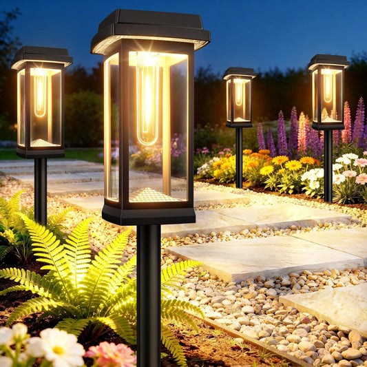 Solar Pathway Lights – 15-Hour Glow, IP65 Waterproof Outdoor