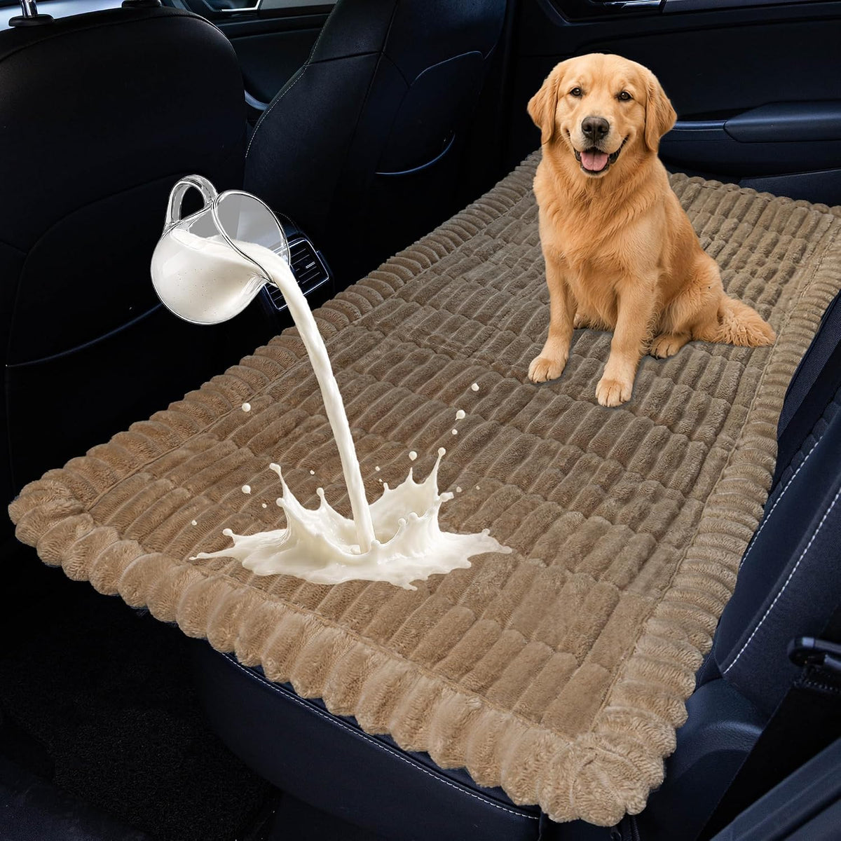 Waterproof Dog Car Seat Cover for Back Seat Protection