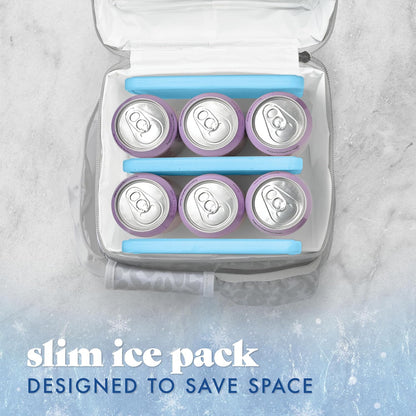 XL Slim Ice Packs for Lunch Boxes & Coolers - 4 or 8 Pack