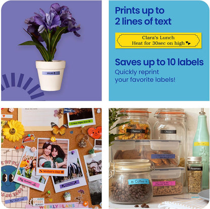 Handheld Label Maker with Color Personalized Tape