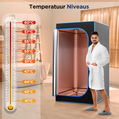 Portable Infrared Sauna Tent with Heated Footpad & Remote